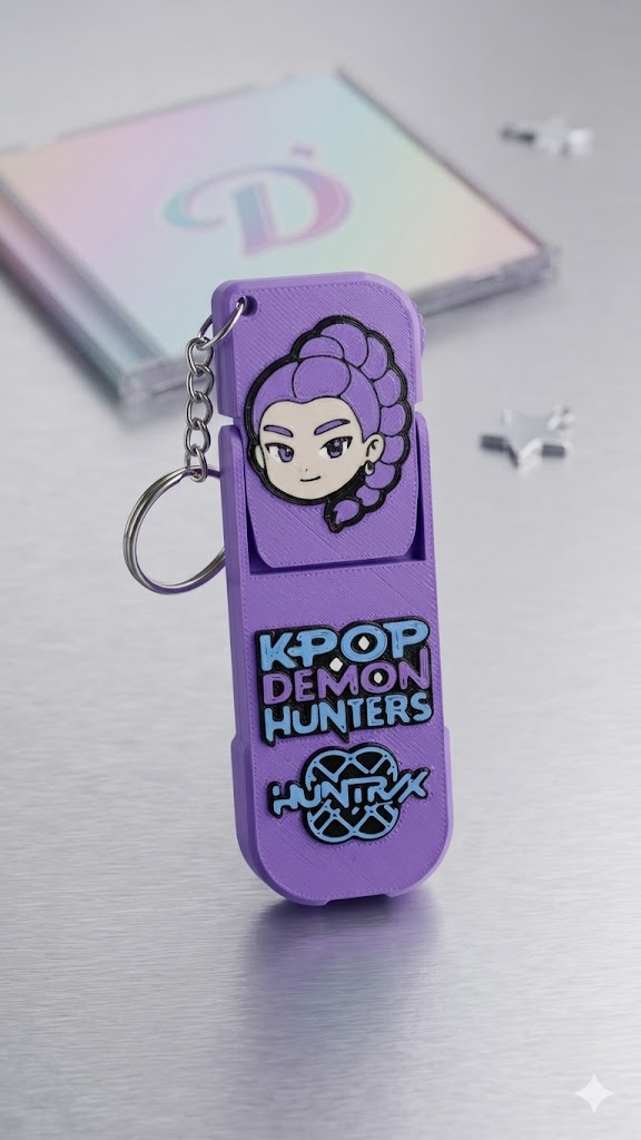 LLavero K-POP Demon Hunters soporte celular 2