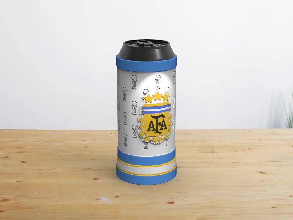 Porta Latas Selección Argentina - Tu bebida fría, con el aguante de siempre 🔟 2