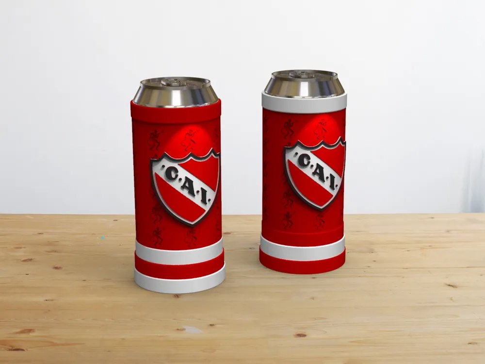 Porta Latas INDEPENTIENDE 🏆 ¡Tu pasión en cada detalle! 🔴⚪ 3