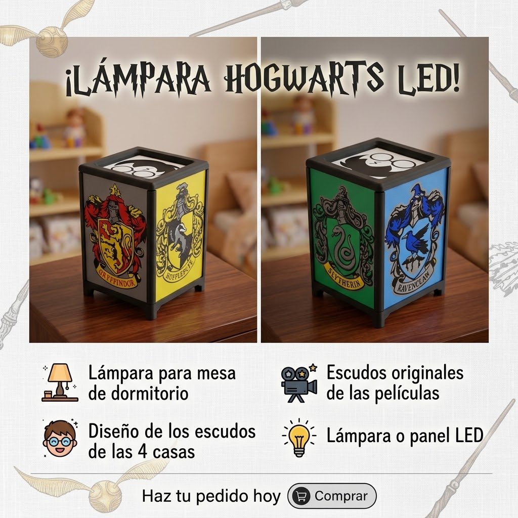 Lleva la magia de Hogwarts a tu mesa de luz ⚡✨